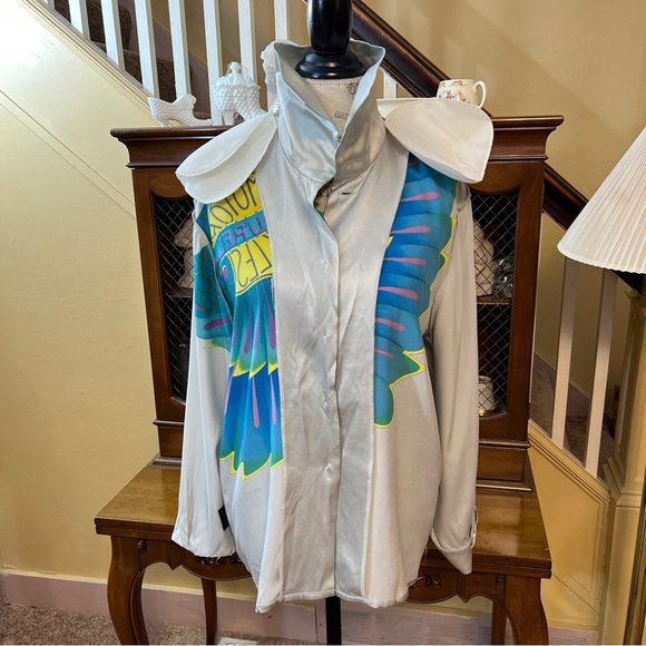 Laurel by Escada 100% Silk Blouse.  Size 38/US 8. - Picture 8 of 11